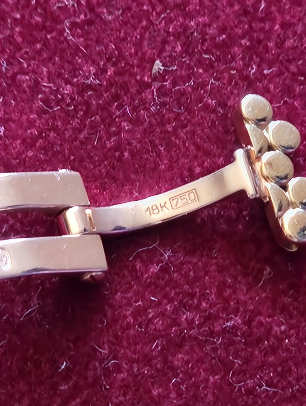 Cartier 18K Gold Bracelet Part/clasp For Cartier Trinity 18K Cold Watch - Picture 3 of 13